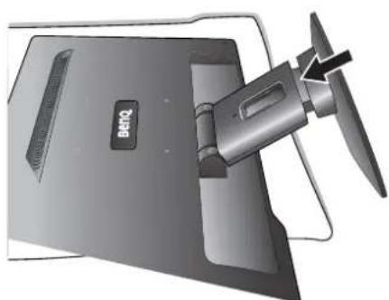 BENQ GL2023A - Attach the monitor base. - 3