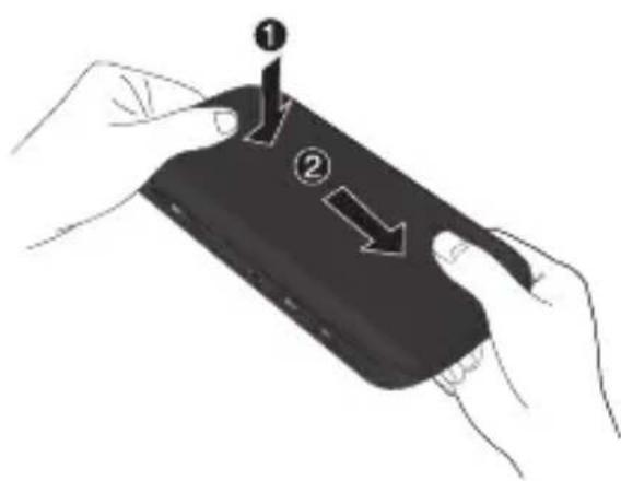 LG GM310 - Remove the battery cover - 1