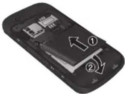 LG GM310 - SIM-Karte einsetzen - 2