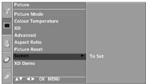 LG 37LC41-ZA - Adjustment for screen Phase, Clock, Position - 3