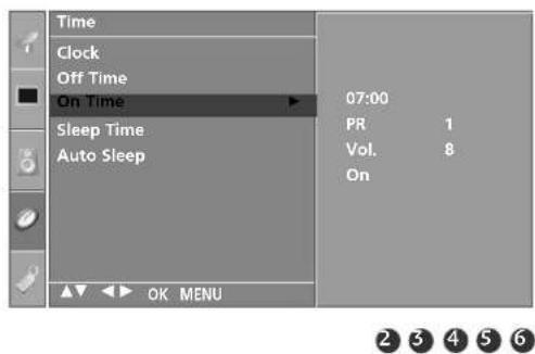 LG 37LC41-ZA - AUTO ON/OFF TIMER SETTING - 4