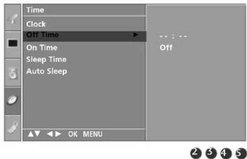 LG 37LC41-ZA - AUTO ON/OFF TIMER SETTING - 3