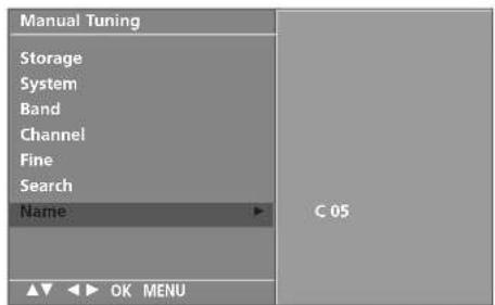 LG 32LC51-ZA - ASSIGNING A STATION NAME - 4