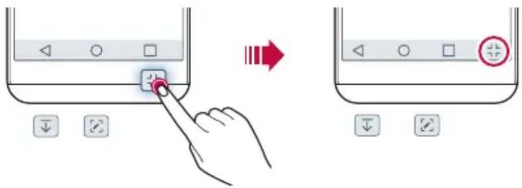 Diagram illustrating a hand pressing a button on a device interface, with directional arrows and control buttons below.