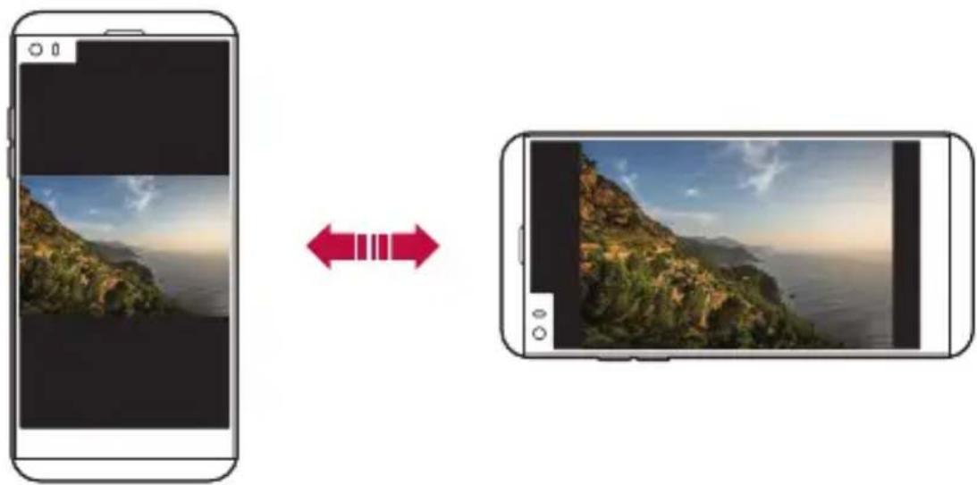 LG H970 - Switching the screen orientation - 1