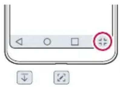 User interface control panel with navigation buttons and a highlighted button
