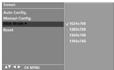 LG 42LC53-ZA - Selecting Wide VGA/XGA mode - 4
