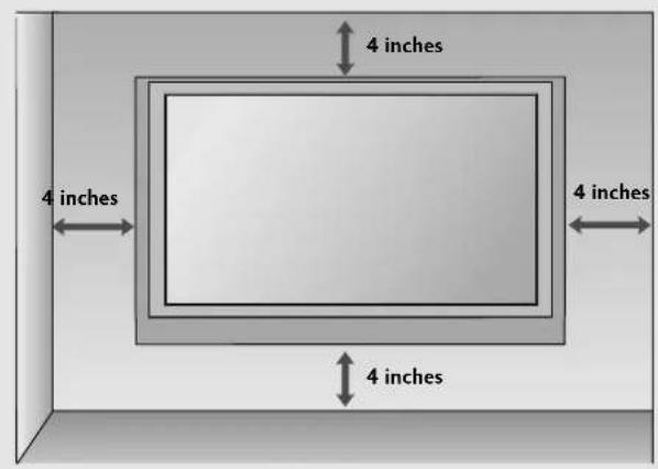 LG 42LC53-ZA - WALL MOUNT: HORIZONTAL INSTALLATION - 2