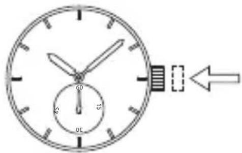 Orient Star Contemporary RE-AT0004S - ◆ CÓMO AJUSTAR LA HORA [AT(F6R)] [AV(F6F)] [Cómo ajustar la hora] - 5