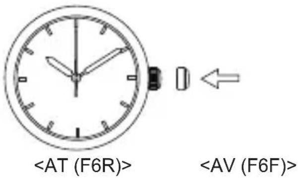 Orient Star Contemporary RE-AT0004S - ◆ CÓMO AJUSTAR LA HORA [AT(F6R)] [AV(F6F)] [Cómo ajustar la hora] - 4