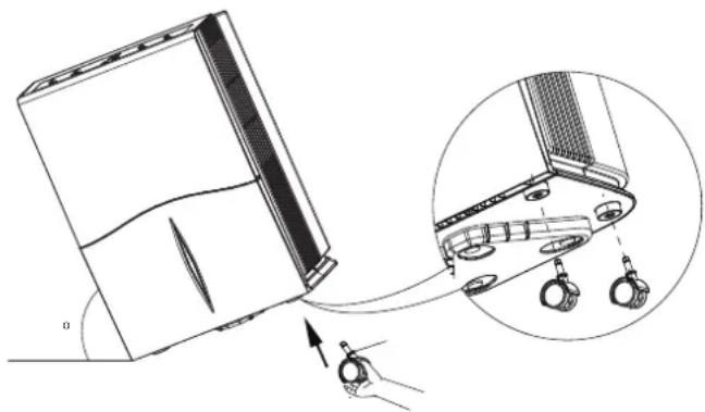 TROTEC TTK 65 E - Transportrollen montieren - 2