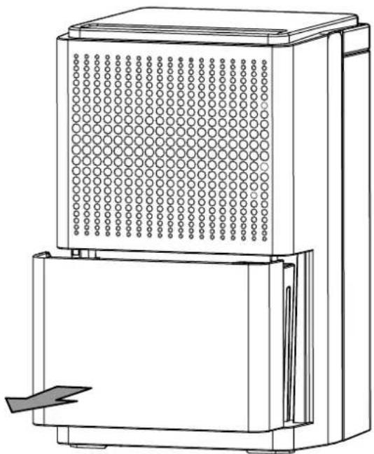 TROTEC TTK 25 E - Kondensatbehälter leeren - 1
