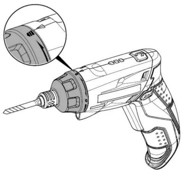 TROTEC PSCS 10-3 6V - Drehmomentvorwahl / Bohrstufe - 3