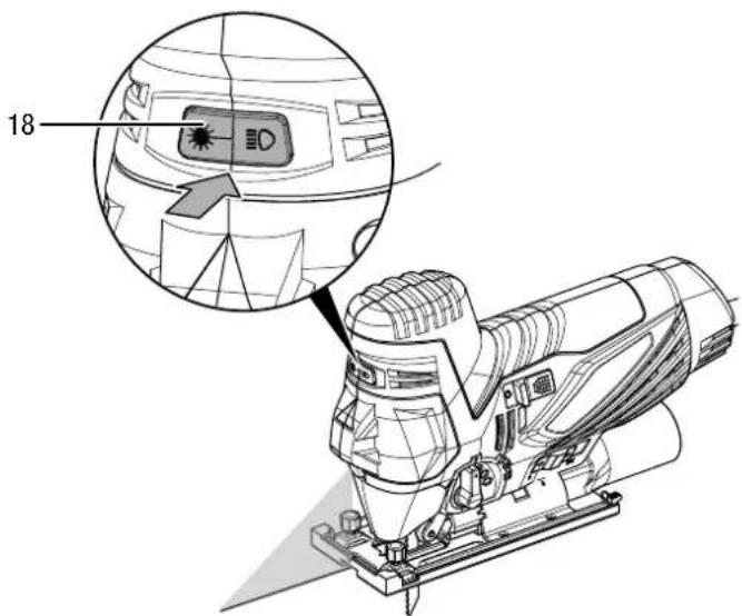 TROTEC PJSS 11-230V - Warnung vor Laserstrahl - 1