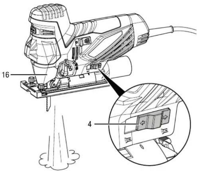 TROTEC PJSS 11-230V - Spanblas-/Absaugfunktion einstellen - 1