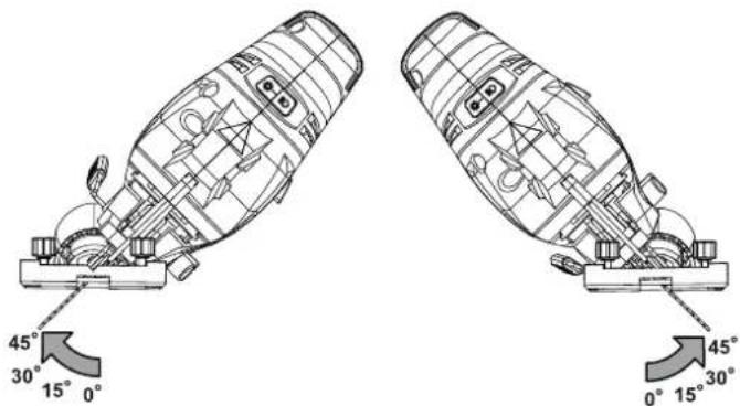 TROTEC PJSS 11-230V - Schnittwinkel einstellen - 4