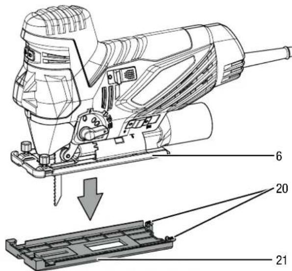 TROTEC PJSS 11-230V - Gleitschuh montieren / demontieren - 1