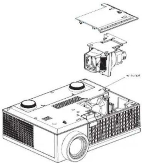 DELL M209X - Auswechseln der Lampe - 6