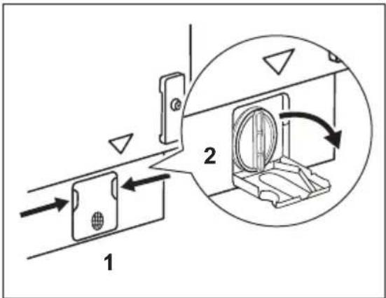 ZANUSSI ZWI7142WA - Gehen Sie zum Reinigen der Pumpe folgendermaßen vor: - 1