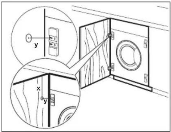 ZANUSSI ZWI7142WA - Wechseln des Anschlags der Verkleidungstür - 2