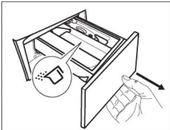 ZANUSSI ZWI7142WA - ÜBERPRÜFEN SIE DIE POSITION DER WASCHMITTEL-KLAPPE - 1