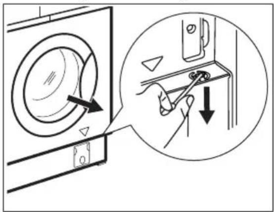 ZANUSSI ZWI7142WA - ÖFFNEN DER TÜR IM NOTFALL - 4