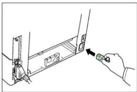 Utax LP-3022 - Netzkabel anschließen - 2