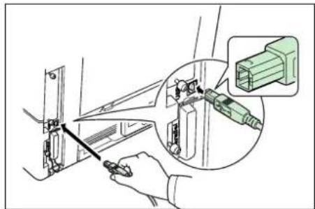 Utax LP-3022 - Parallelkabel anschließen - 2