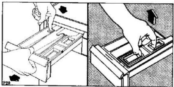 REX POCKET630T - Pulizia del cassetto - 1