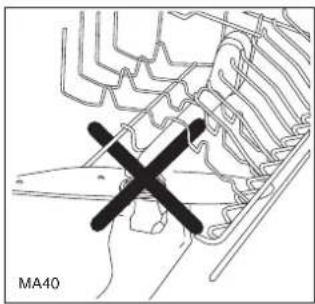 ZANKER GE64023S - NIEMALS versuchen, die oberen Sprüharme zu entfernen. - 1