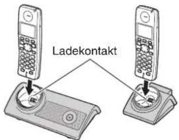 PANASONIC KX-TG8100G - Laden des/der Akku(s) - 1
