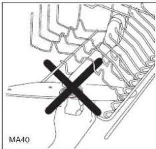 ZANKER GE44016S - NIEMALS versuchen, die oberen Sprüharme zu entfernen. - 1