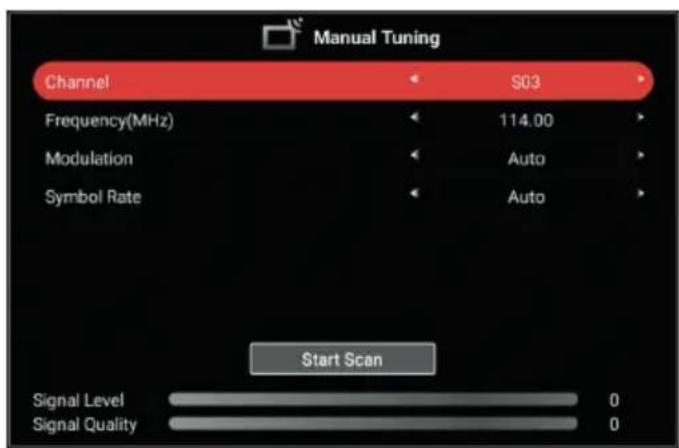SVAN SVTV132SM - DTV Manual Scan (For DVB-C and DVB-T) - 1