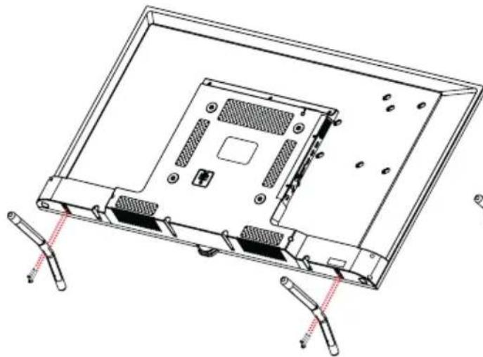 SVAN SVTV132SM - 40" - 43" STAND INSTALLATION DIAGRAM "MODEL 1" - 1