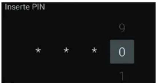 Inserte PIN 9 0 1