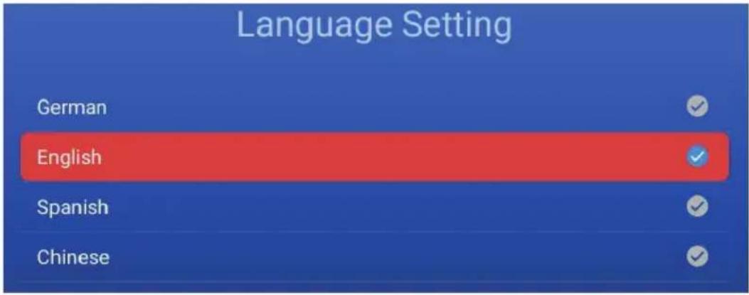 SVAN SVTV132SM - Language Setting - 1