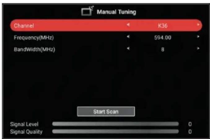 SVAN SVTV132SM - DTV Manual Scan (For DVB-C and DVB-T) - 2