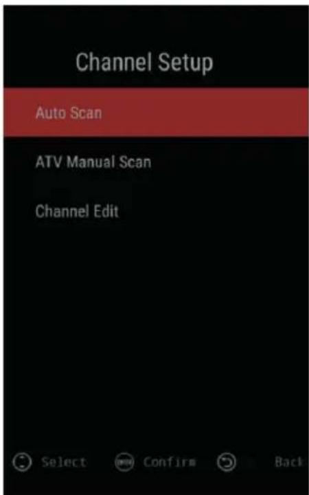 SVAN SVTV132SM - □ CHANNEL SETUP - 1