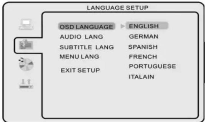 Reflexion TDD-3230 - Sprachen Setup - 1