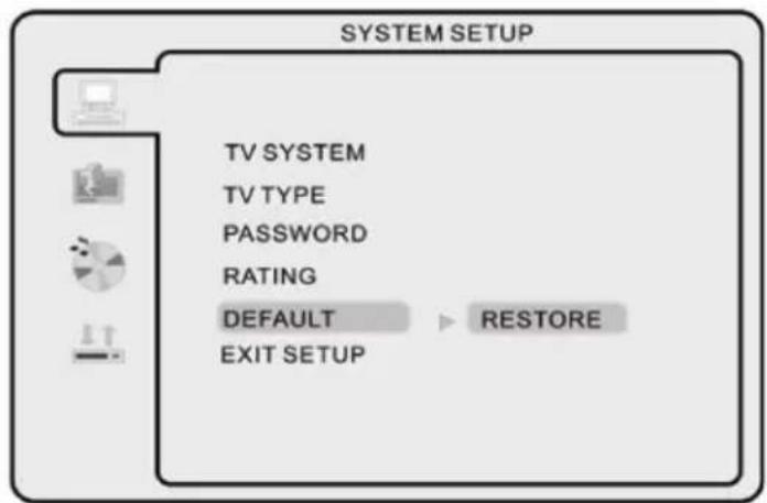 Reflexion TDD-3230 - e. STANDARDEINSTELLUNGEN - 1