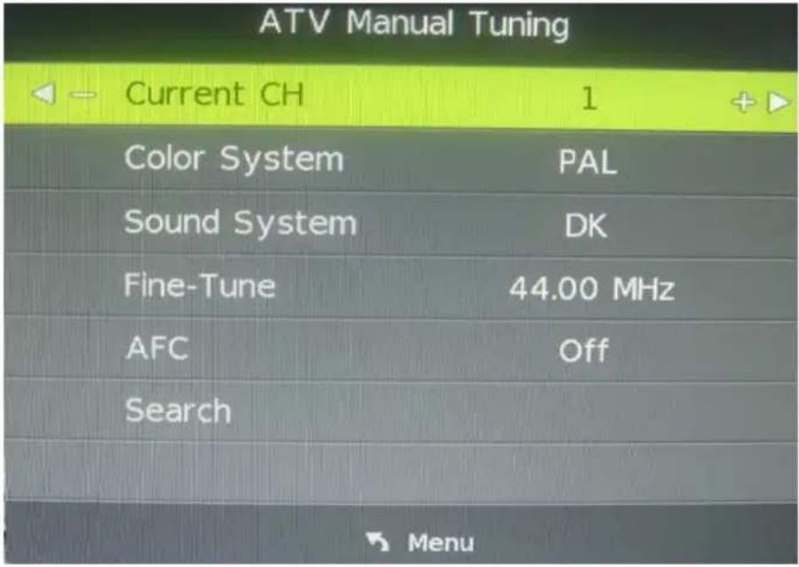 Reflexion TDD-3230 - (3). ATV Manueller Suchlauf (TV) - 1