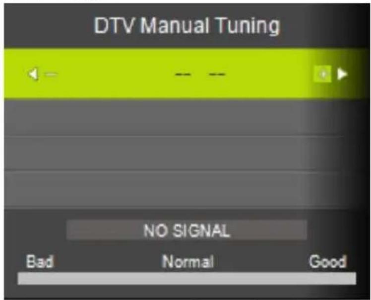 Reflexion TDD-3230 - (2). DTV Manueller Suchlauf (DVB-T) - 1