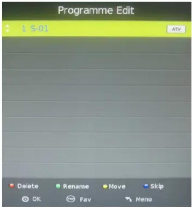 Reflexion TDD-3230 - (4). Programme bearbeiten - 1
