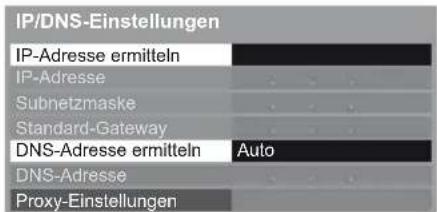 PANASONIC Viera TX-L37EW5 - ■ [IP-Adresse ermitteln] / [DNS-Adresse ermitteln] - 1