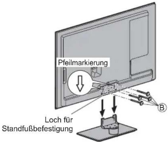 PANASONIC Viera TX-L37EW5 - Befestigen des Fernsehers - 1