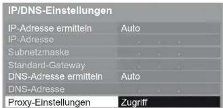PANASONIC Viera TX-L37EW5 - Wählen Sie [Proxy-Einstellungen] aus und nehmen Sie die Einstellungen vor - 1