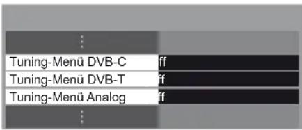 PANASONIC Viera TX-L37EW5 - Wählen Sie [Tuning-Menü DVB-C], [Tuning-Menü DVB-T] oder [Tuning-Menü Analog] - 1