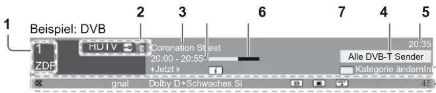 PANASONIC Viera TX-L37EW5 - Anzeigen des Informationsbanners - 3