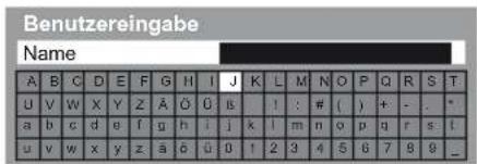 PANASONIC Viera TX-L37EW5 - ■ Eingeben von Zeichen über die eingeblendete Tastatur - 1