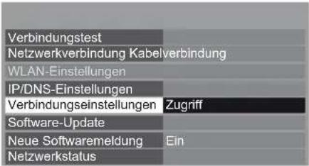 PANASONIC Viera TX-L37EW5 - Wählen Sie [Verbindungseinstellungen] - 1
